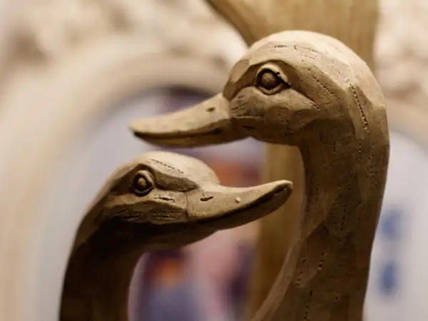beautiful-sculpture-two-ducks-made-clay